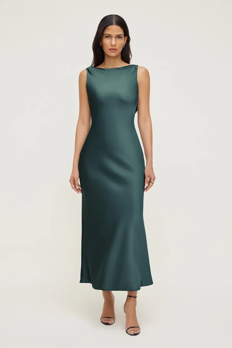Nora Satin Maxi Slip Dress sold by Dynamite