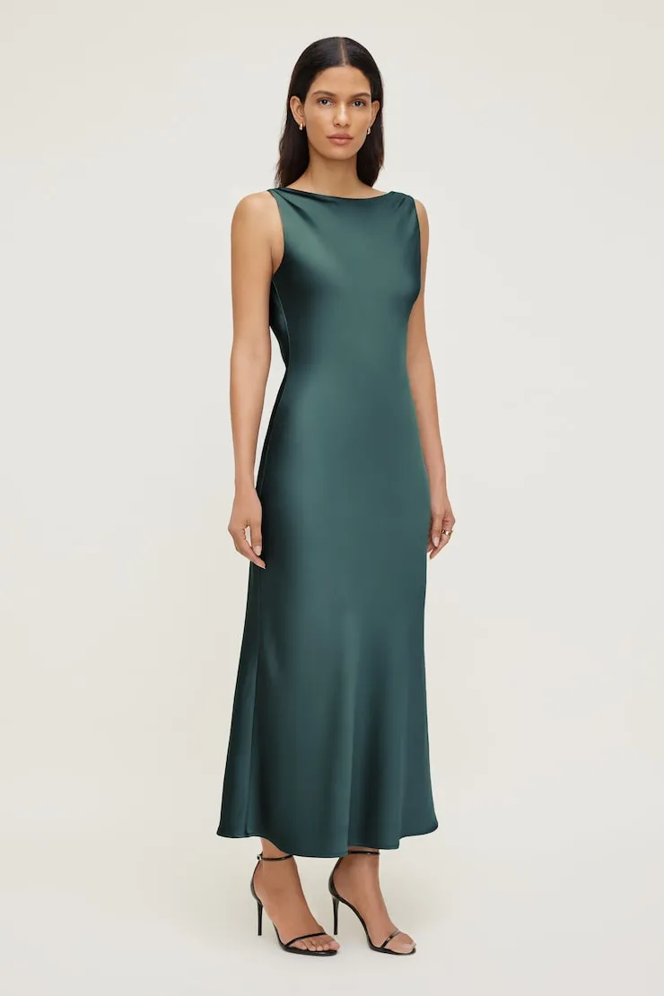 Nora Satin Maxi Slip Dress sold by Dynamite product image thumbnail 3