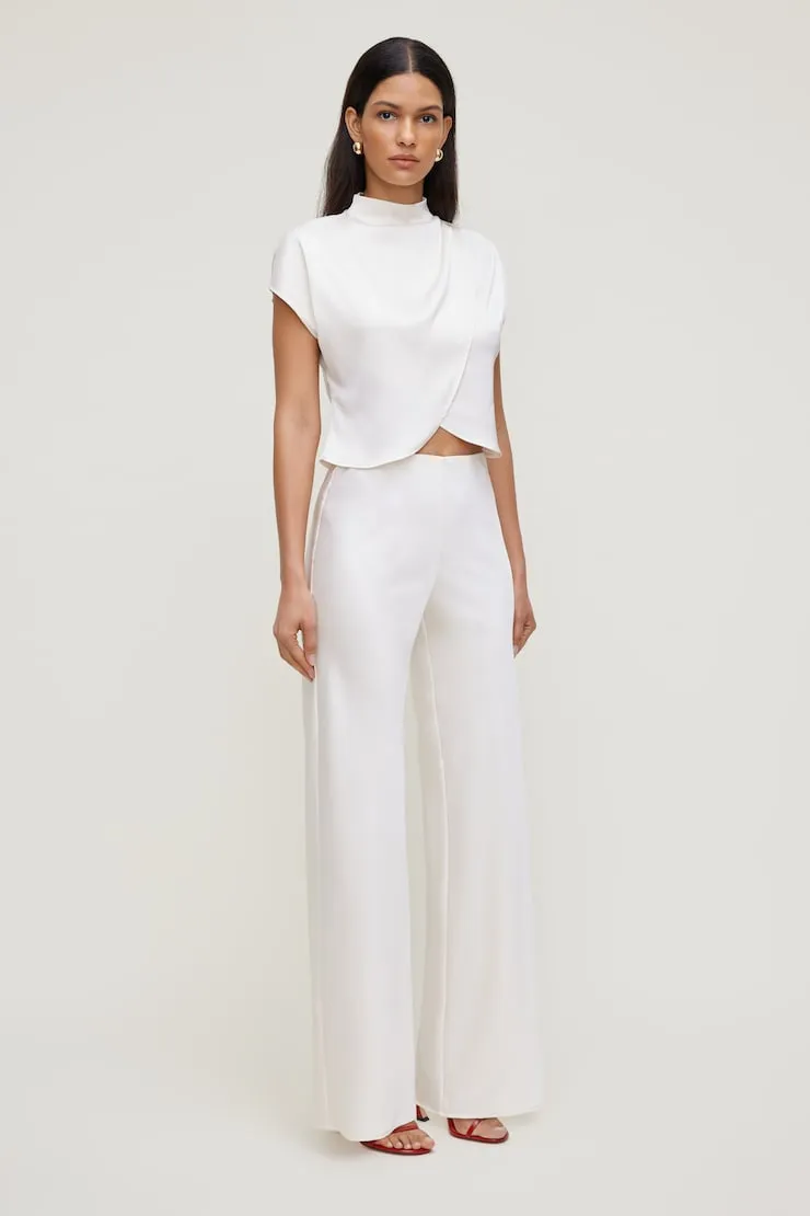 Izzy Wide Leg Satin Pants sold by Dynamite product image thumbnail 3