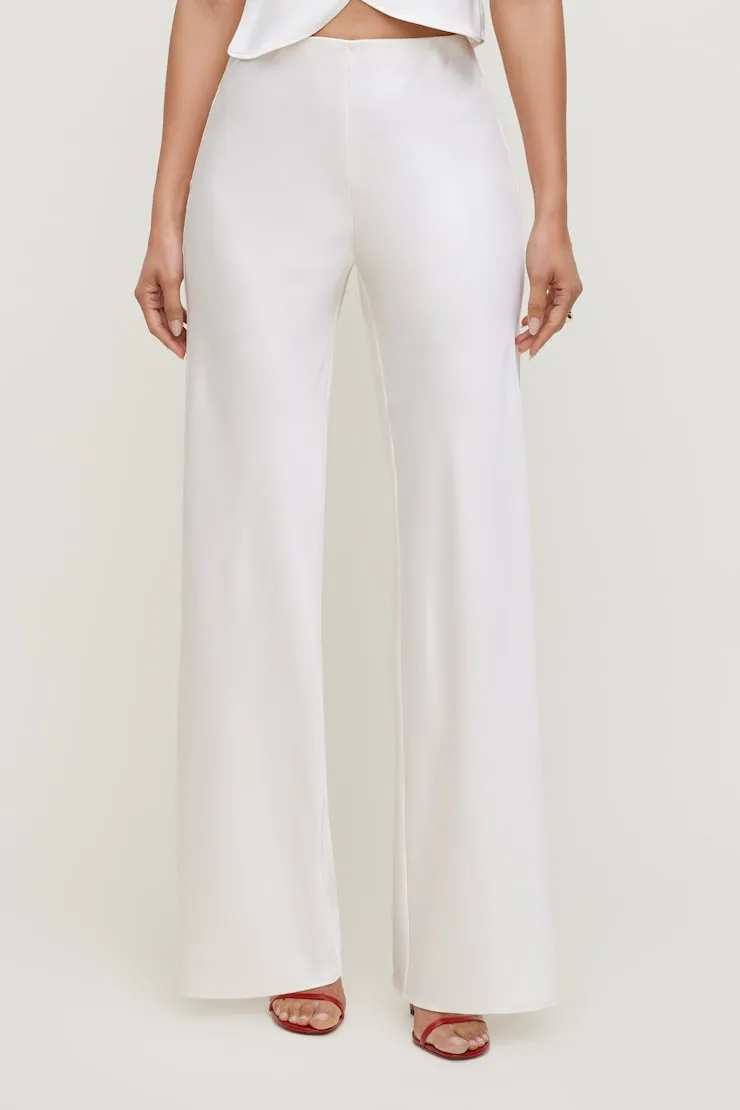 Izzy Wide Leg Satin Pants sold by Dynamite product image thumbnail 4