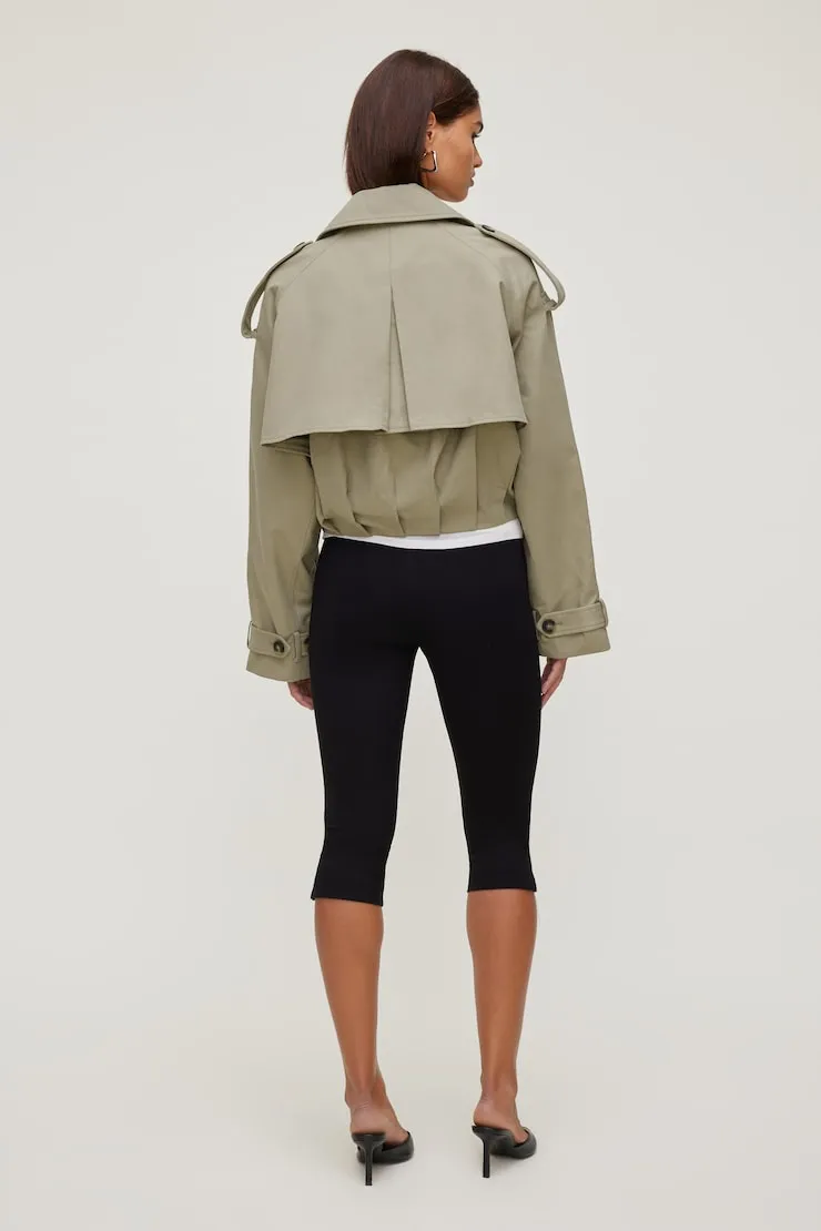 Short Balloon Trench Jacket sold by Dynamite product image thumbnail 2