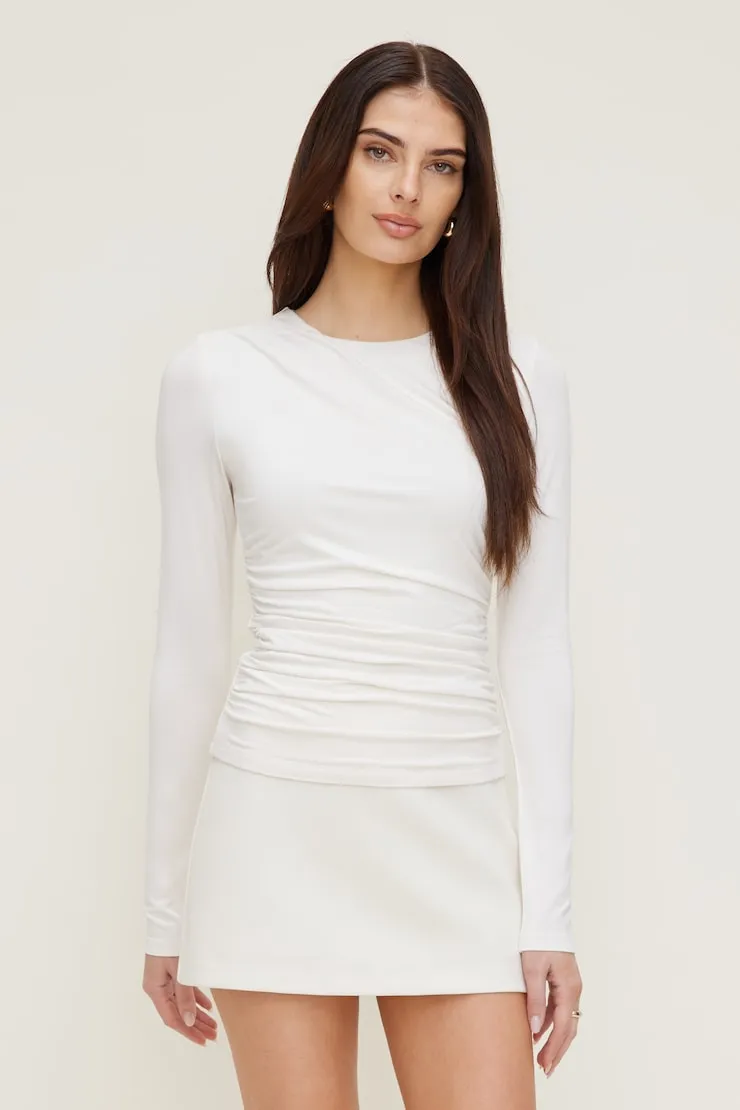 Draped Long Sleeve Top sold by Dynamite product image thumbnail 4