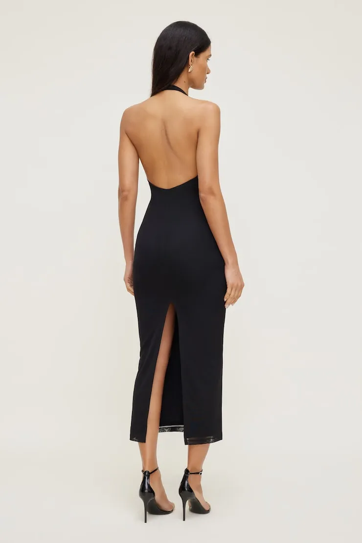 Reia Halter Mesh Maxi Dress sold by Dynamite product image thumbnail 2