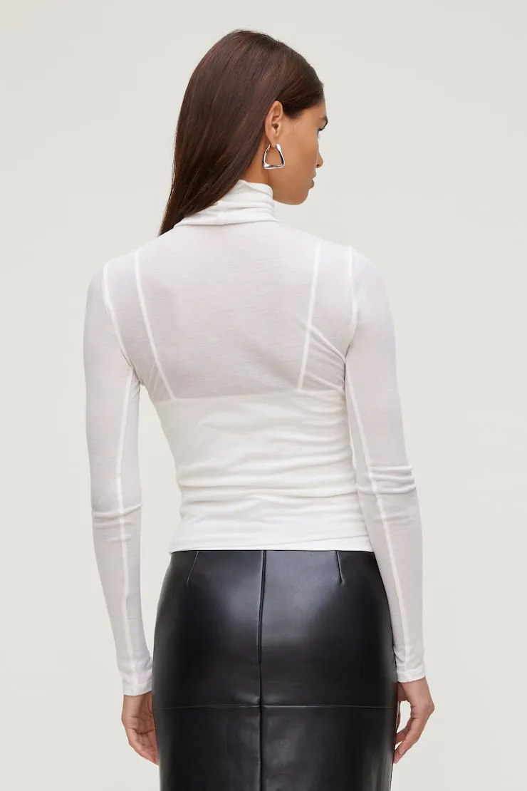 Sheer Layered Cami and Turtleneck sold by Dynamite product image thumbnail 5