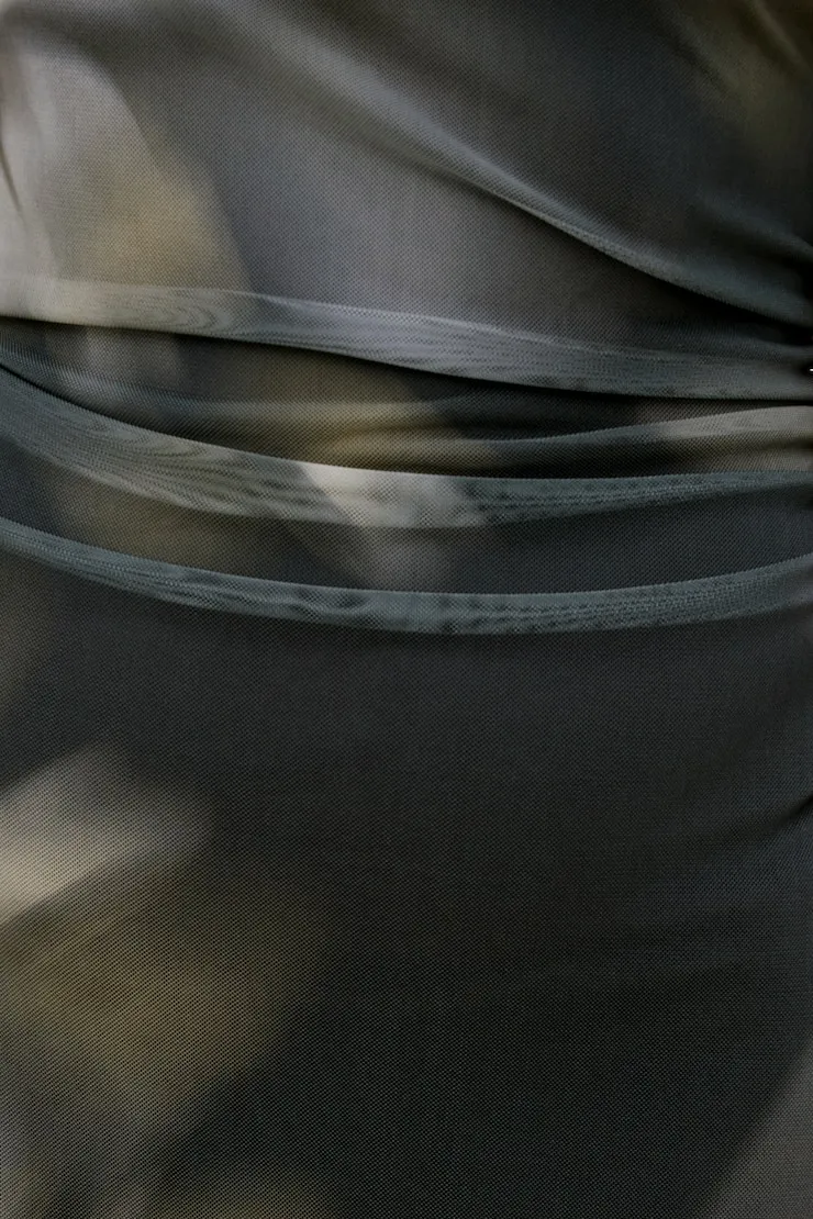 Off Shoulder Mesh Maxi Dress sold by Dynamite product image thumbnail 4