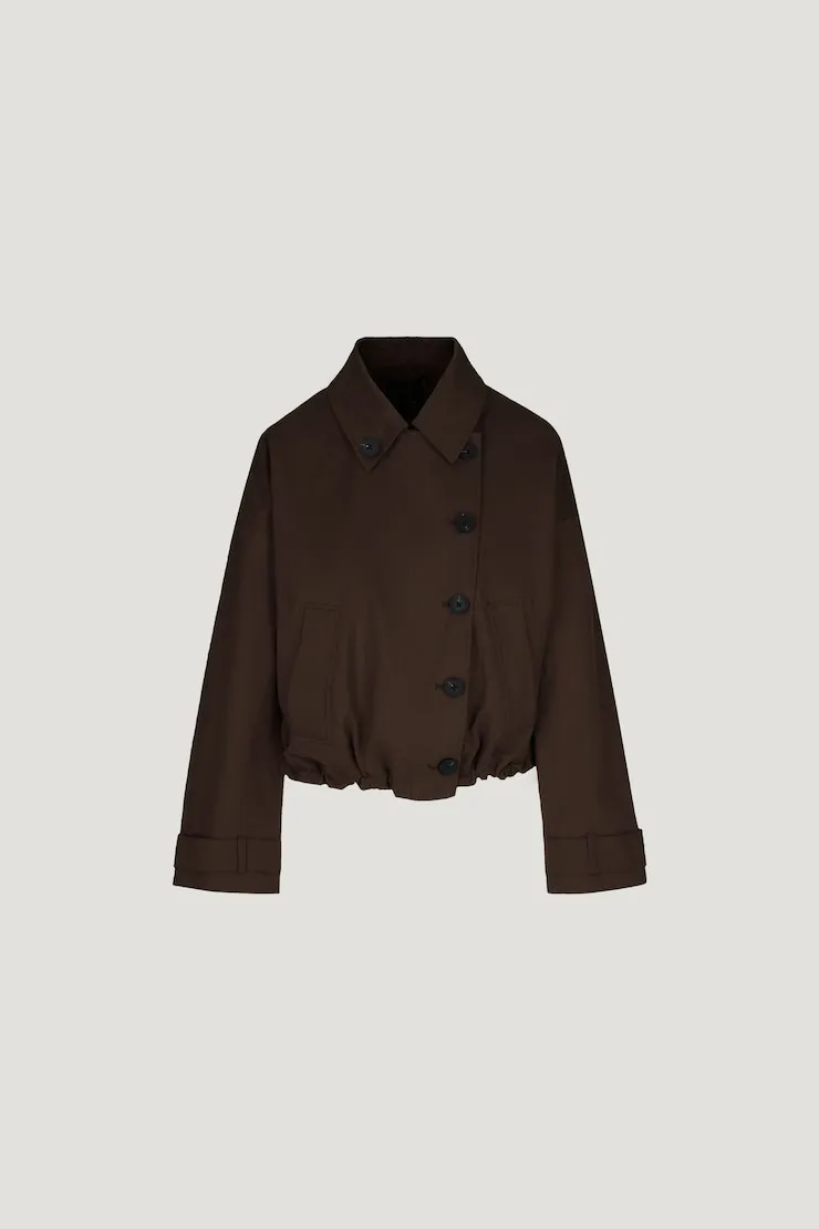 Twill Asymmetric Button Up Jacket sold by Dynamite product image thumbnail 4