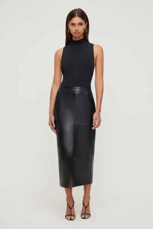 Sculpt Mock Neck Sleeveless Bodysuit made by Dynamite