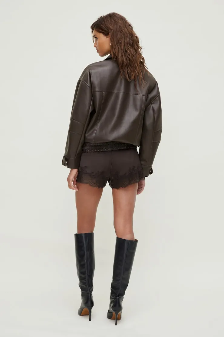 Lace Satin Shorts sold by Dynamite product image thumbnail 2