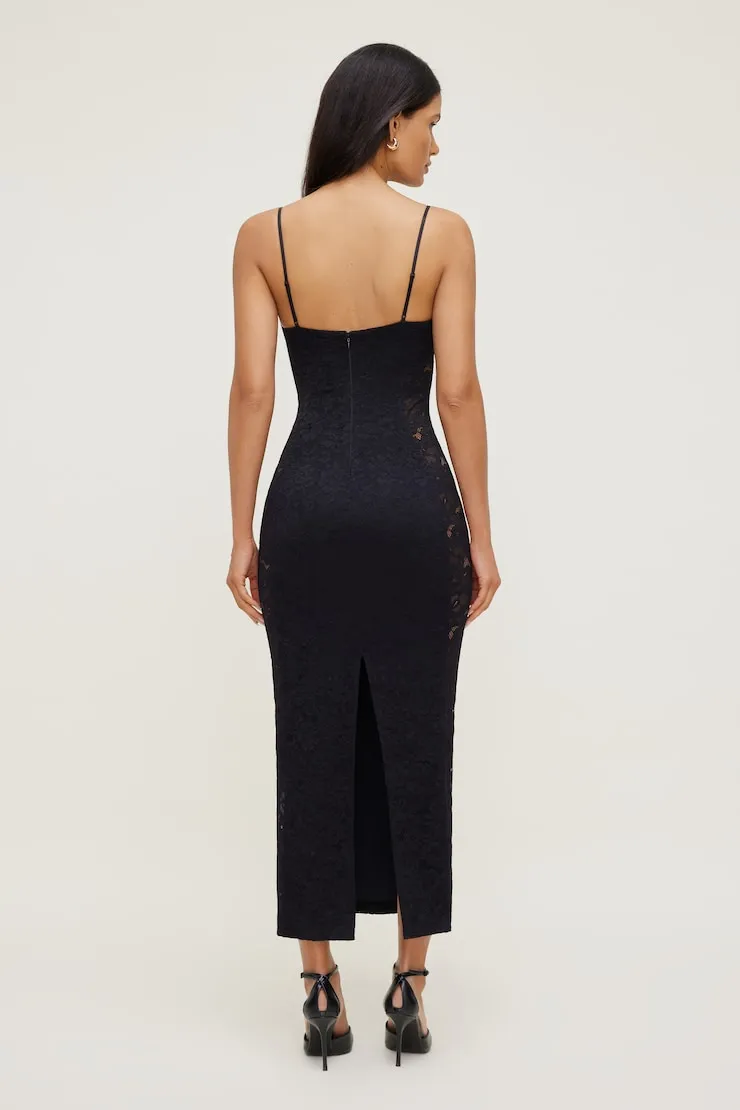 Sheer Side Lace Maxi Dress sold by Dynamite product image thumbnail 2