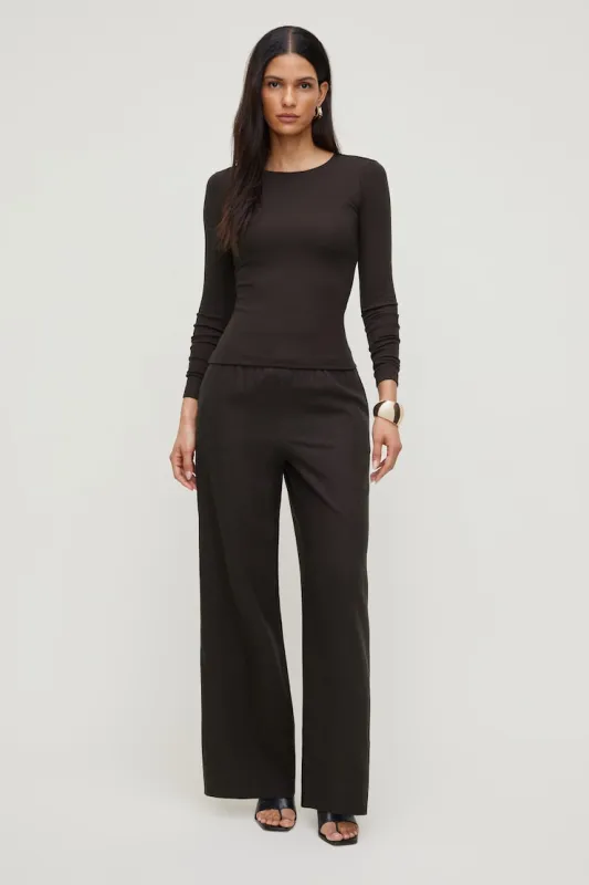 Leo Linen Wide Leg Pants sold by Dynamite