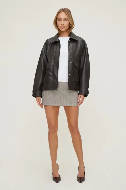 Josefine Herringbone Mini Skort made by Dynamite