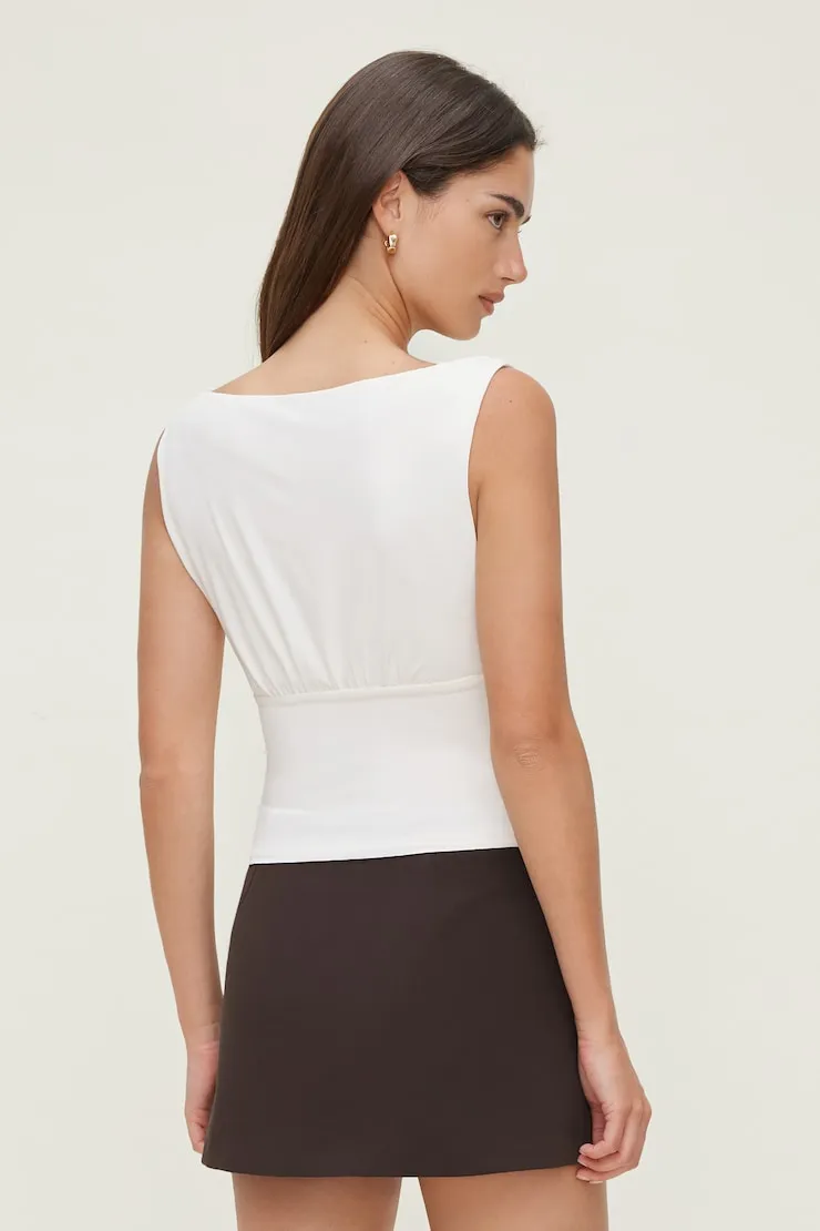 Sculpt Cinched Waist Top sold by Dynamite product image thumbnail 5