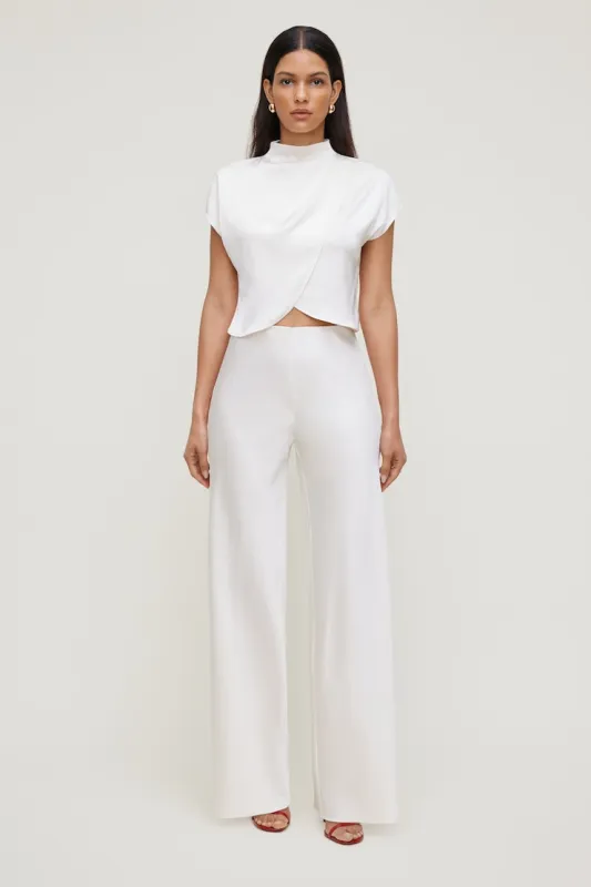 Izzy Wide Leg Satin Pants sold by Dynamite