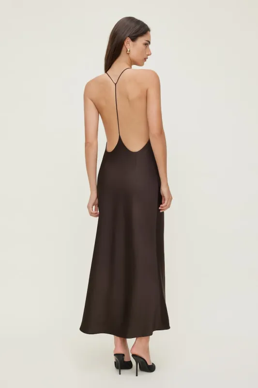 Open Back Satin Slip Dress sold by Dynamite