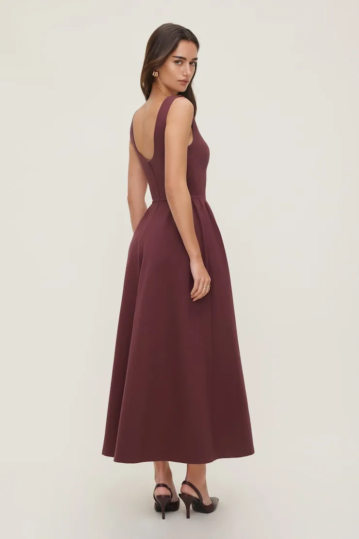 Iris Flared Ponte Maxi Dress sold by Dynamite product image thumbnail 2