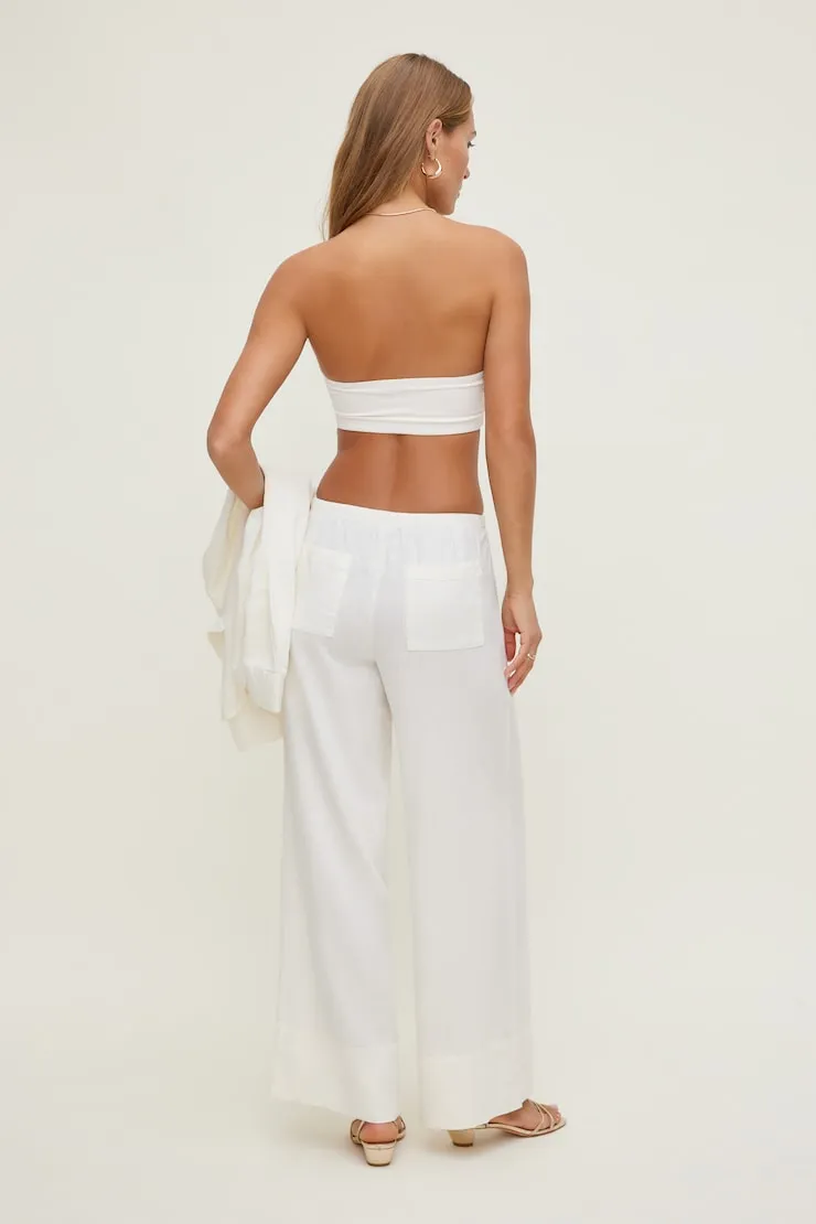 Leo Linen Wide Leg Pants sold by Dynamite product image thumbnail 2