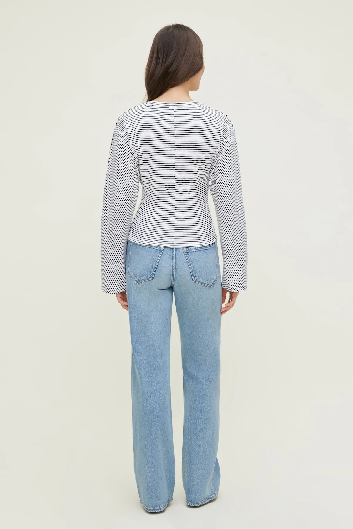 Striped Dolman Heavy Cotton Top sold by Dynamite product image thumbnail 2