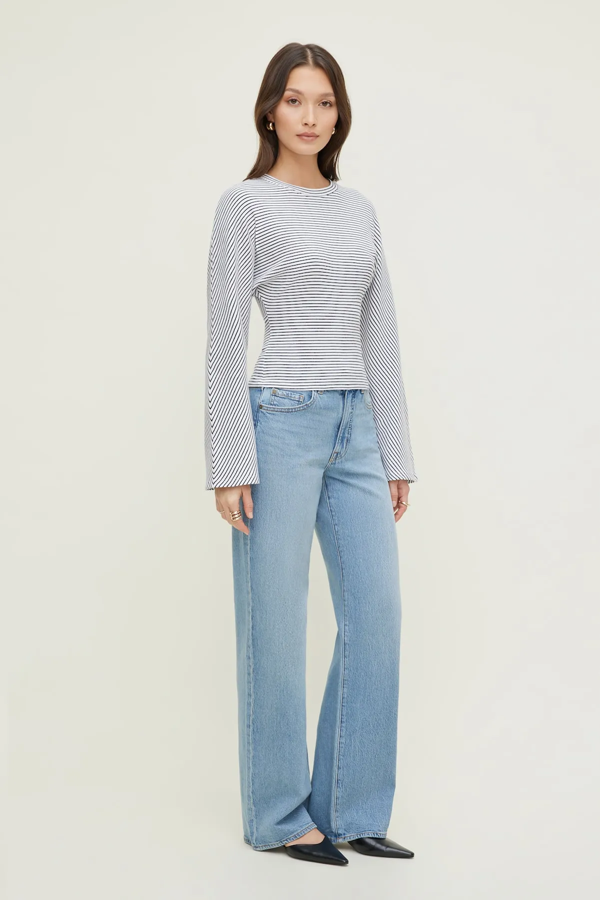 Striped Dolman Heavy Cotton Top sold by Dynamite product image thumbnail 3