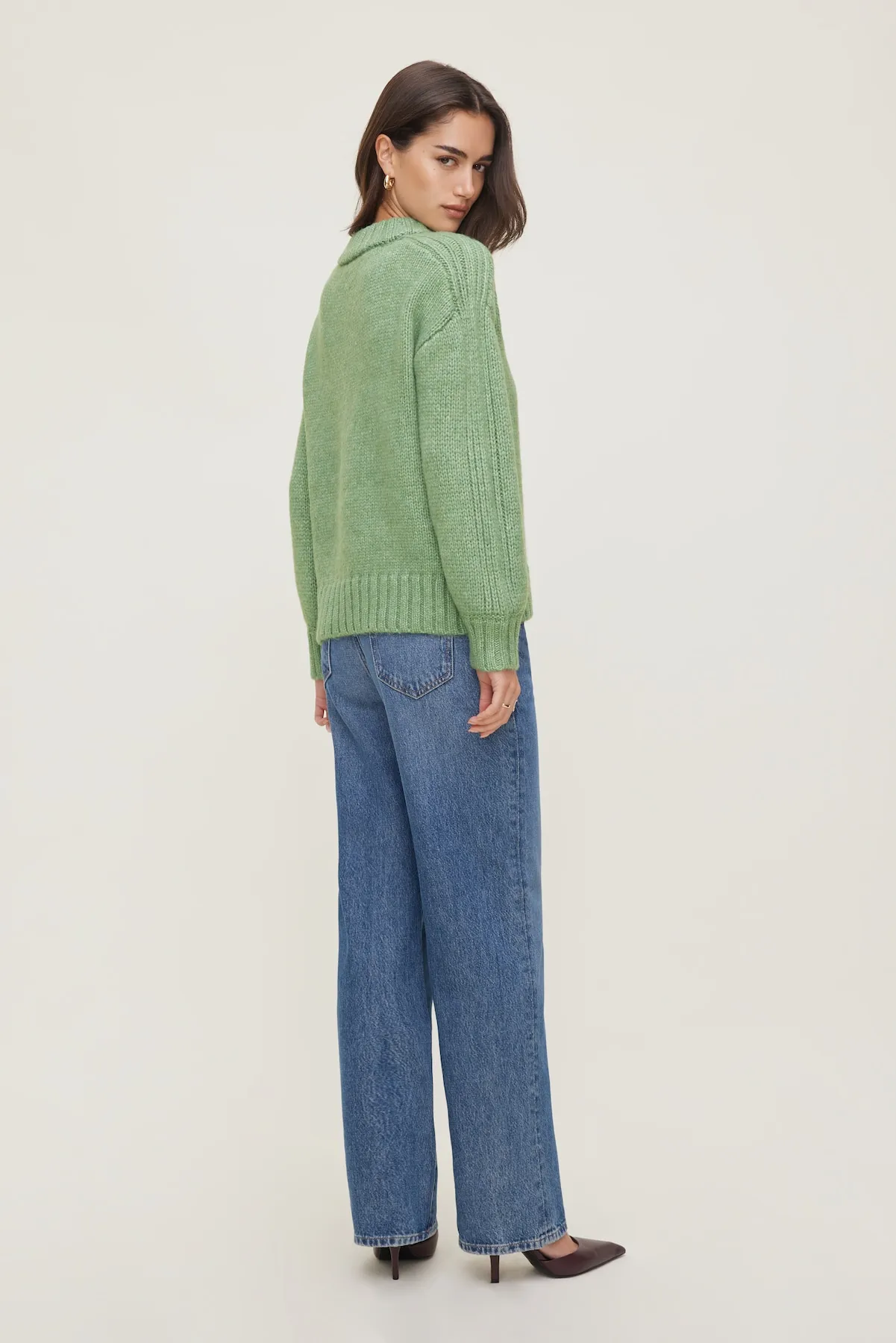 Mabel Chunky Crewneck Sweater sold by Dynamite product image thumbnail 2