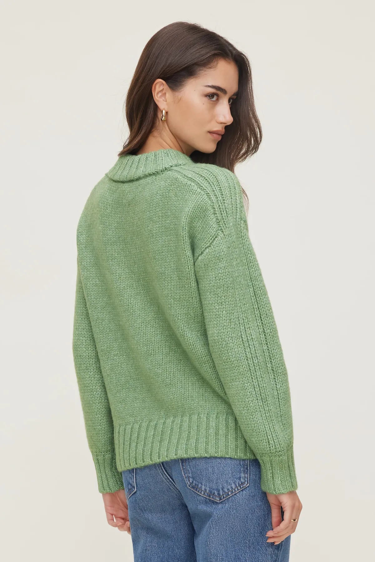 Mabel Chunky Crewneck Sweater sold by Dynamite product image thumbnail 5