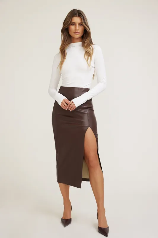 Mock Neck Long Sleeve Top made by Dynamite