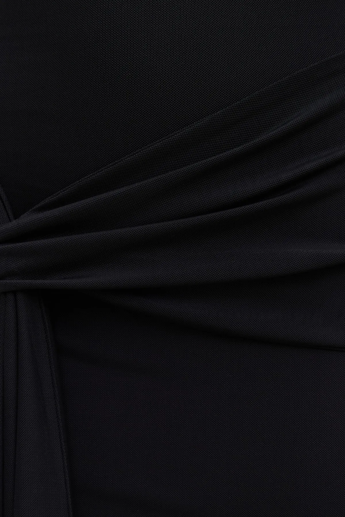 Front Drape Mesh Maxi Dress sold by Dynamite product image thumbnail 4