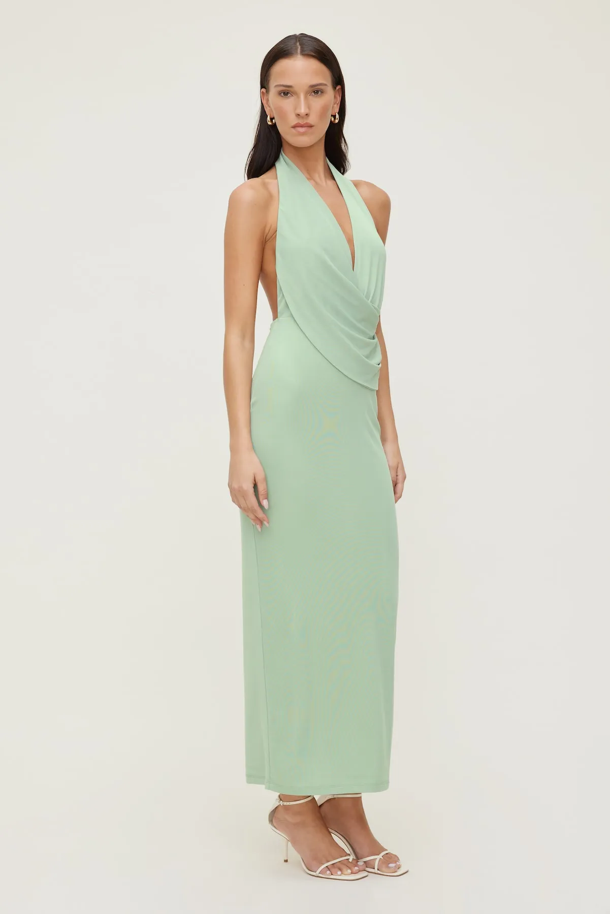 Plunge Mesh Maxi Dress sold by Dynamite product image thumbnail 3