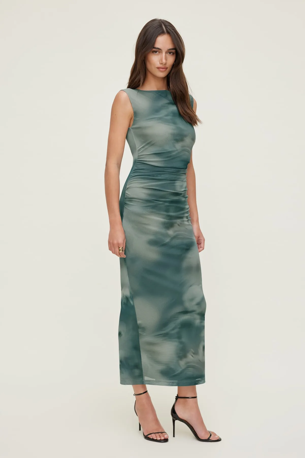 Brie Mesh Maxi Dress sold by Dynamite product image thumbnail 3