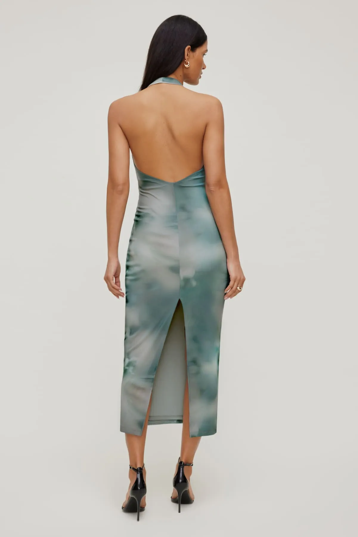 Reia Halter Mesh Maxi Dress sold by Dynamite product image thumbnail 2