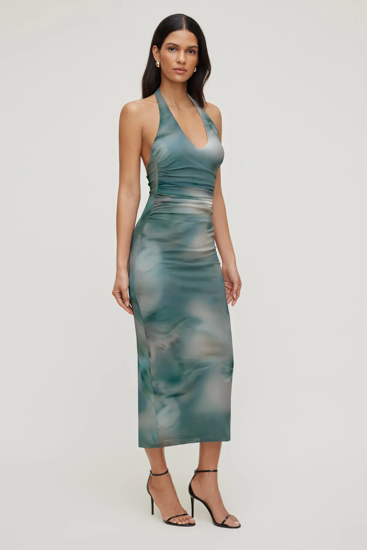 Reia Halter Mesh Maxi Dress sold by Dynamite product image thumbnail 3