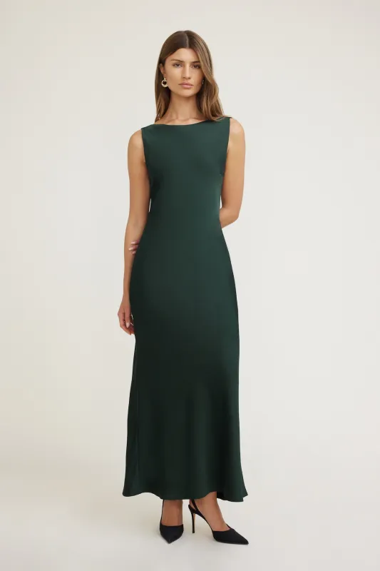 Nora Satin Maxi Slip Dress made by Dynamite
