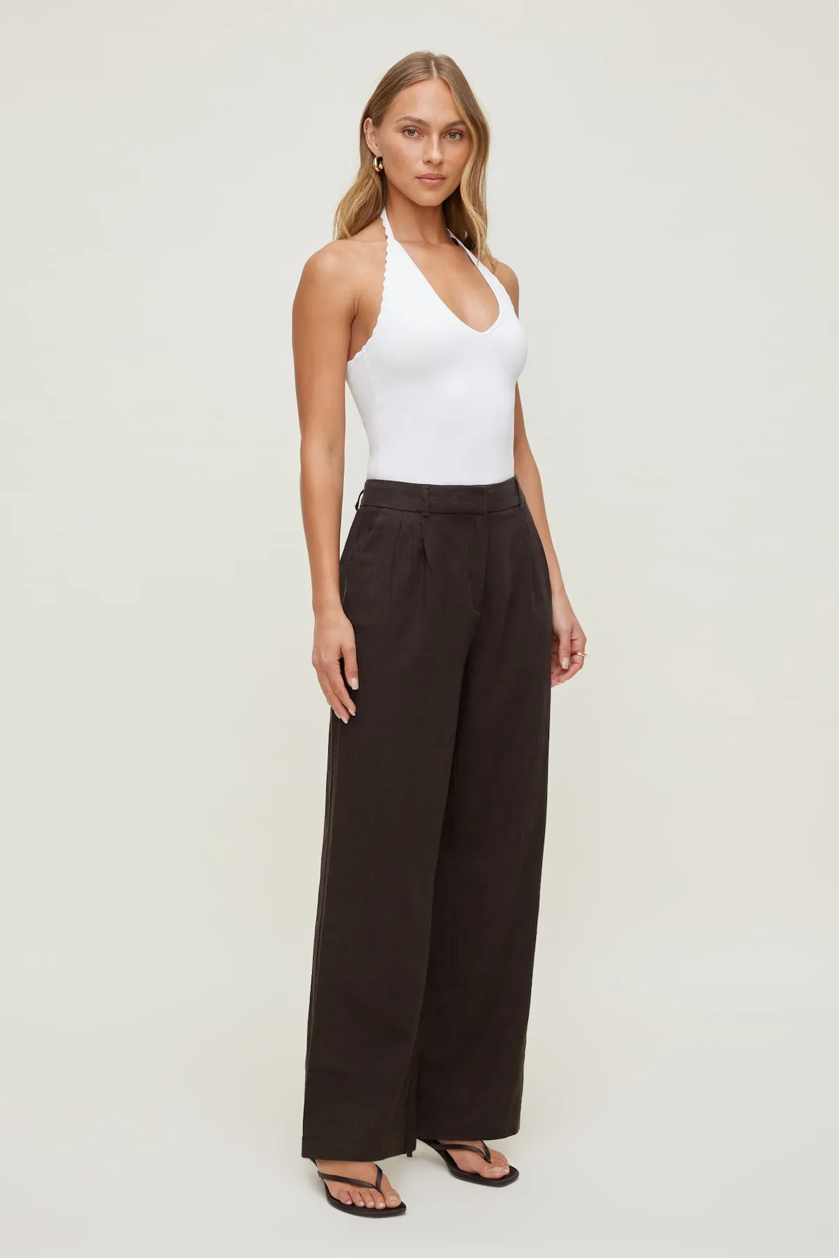 Alex Linen Wide Leg Pants sold by Dynamite product image thumbnail 3
