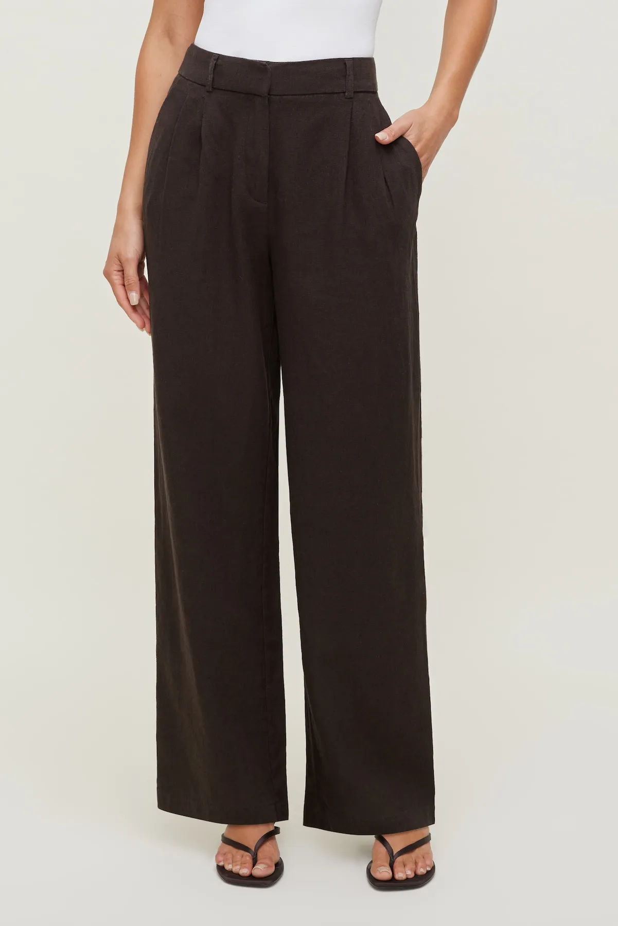 Alex Linen Wide Leg Pants sold by Dynamite product image thumbnail 4