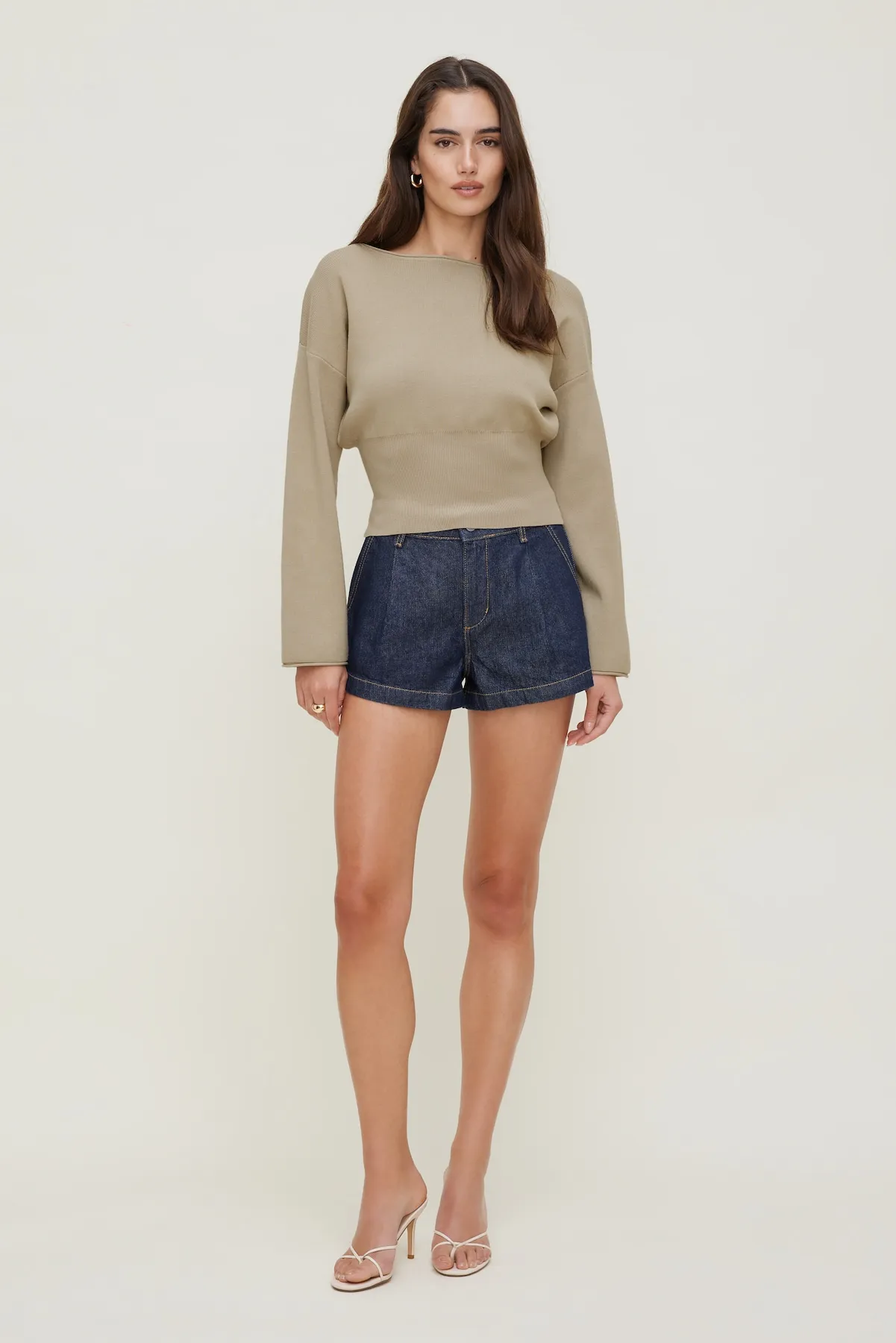 Cinched Boat Neck Sweater sold by Dynamite