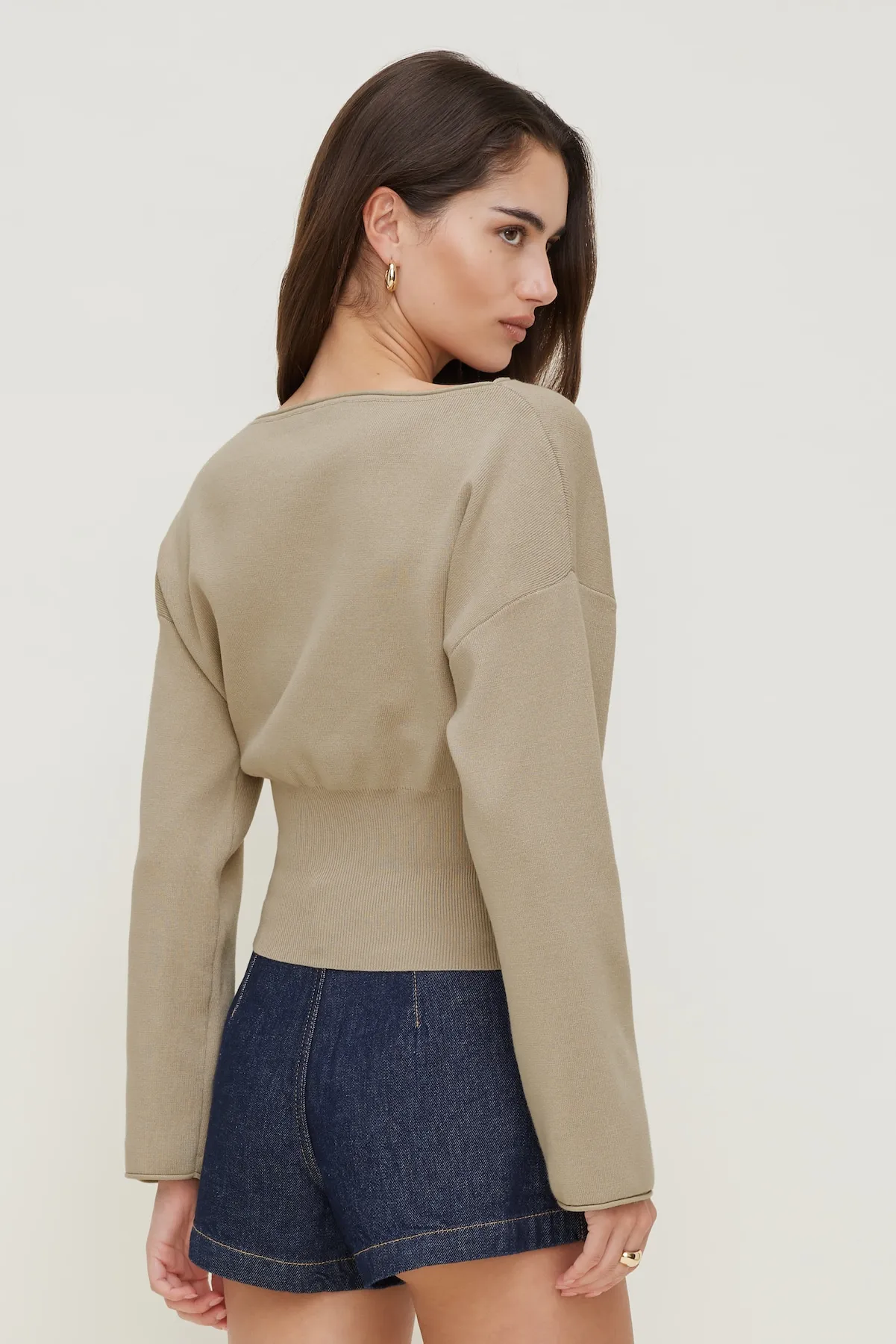 Cinched Boat Neck Sweater sold by Dynamite product image thumbnail 5