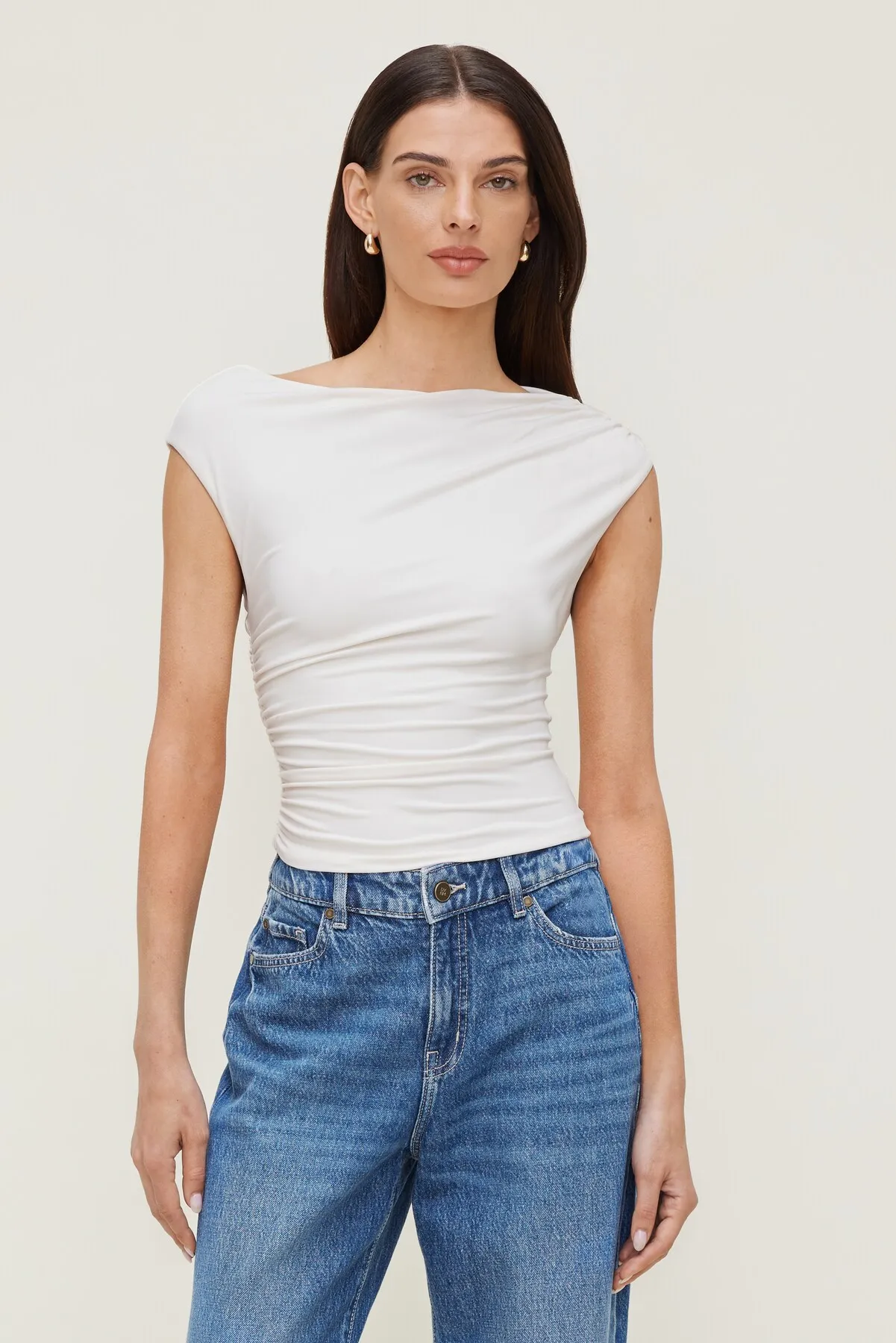 Sculpt Draped Top sold by Dynamite product image thumbnail 4