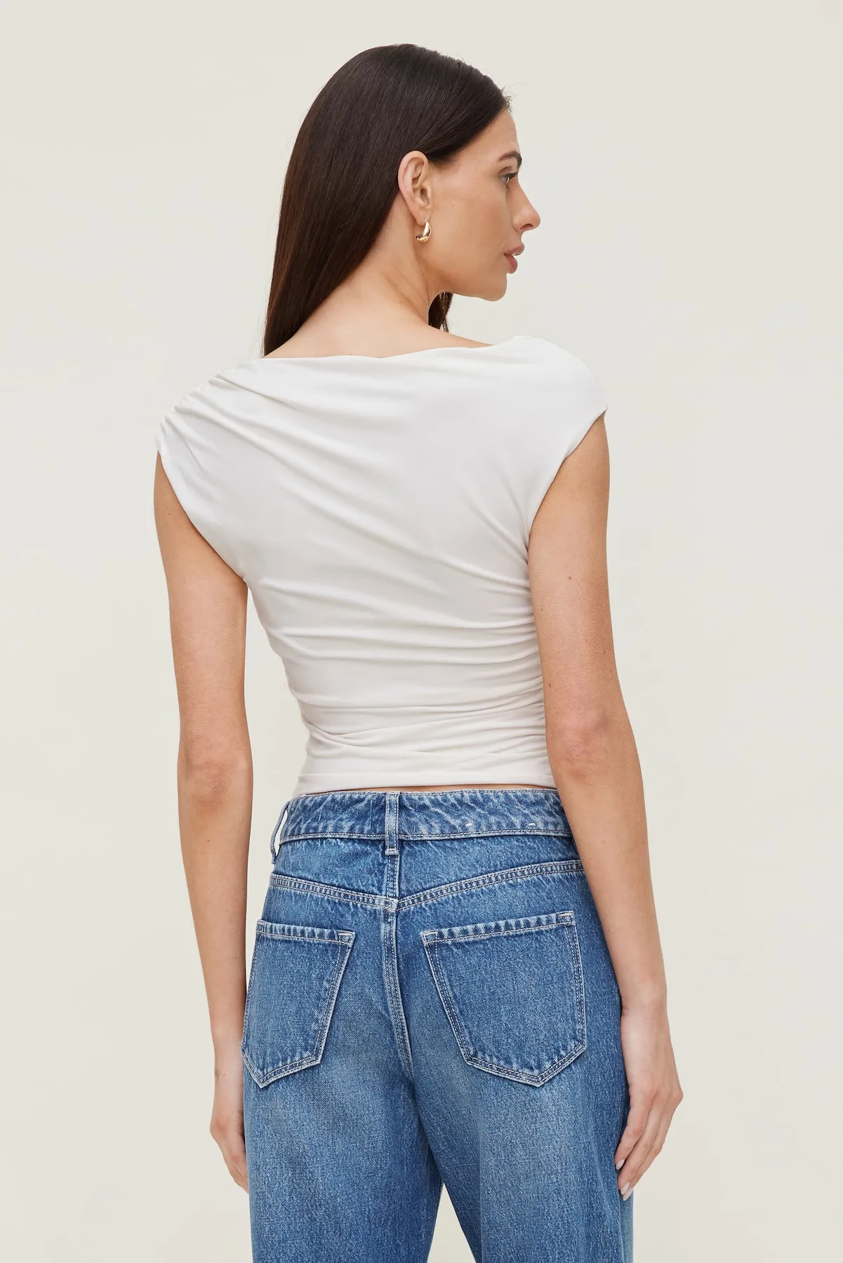 Sculpt Draped Top sold by Dynamite product image thumbnail 5