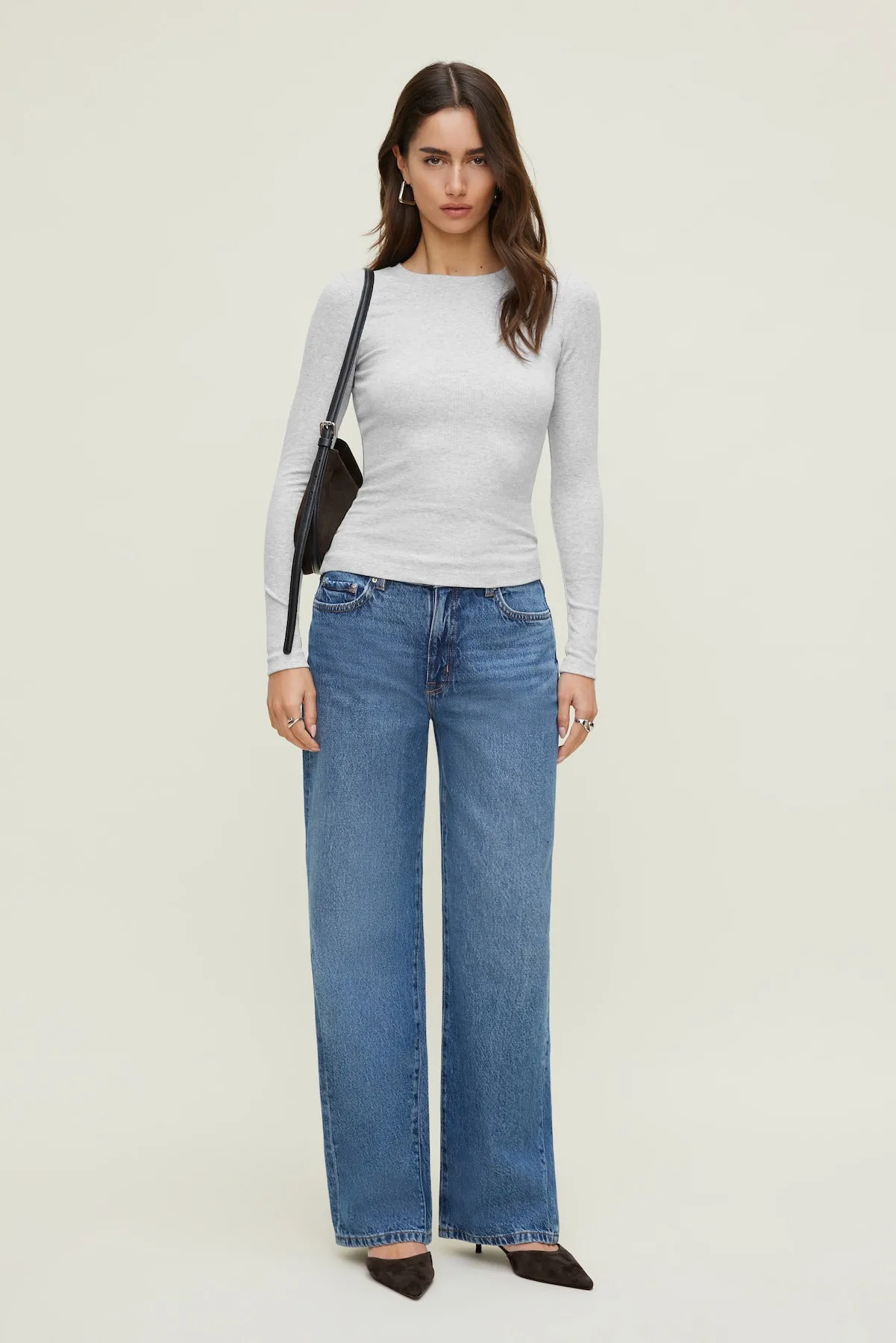 Tedi Ribbed Long Sleeve T Shirt sold by Dynamite