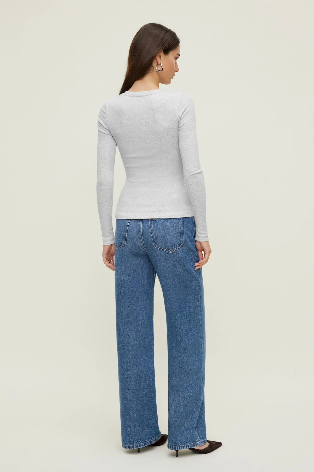 Tedi Ribbed Long Sleeve T Shirt sold by Dynamite product image thumbnail 2