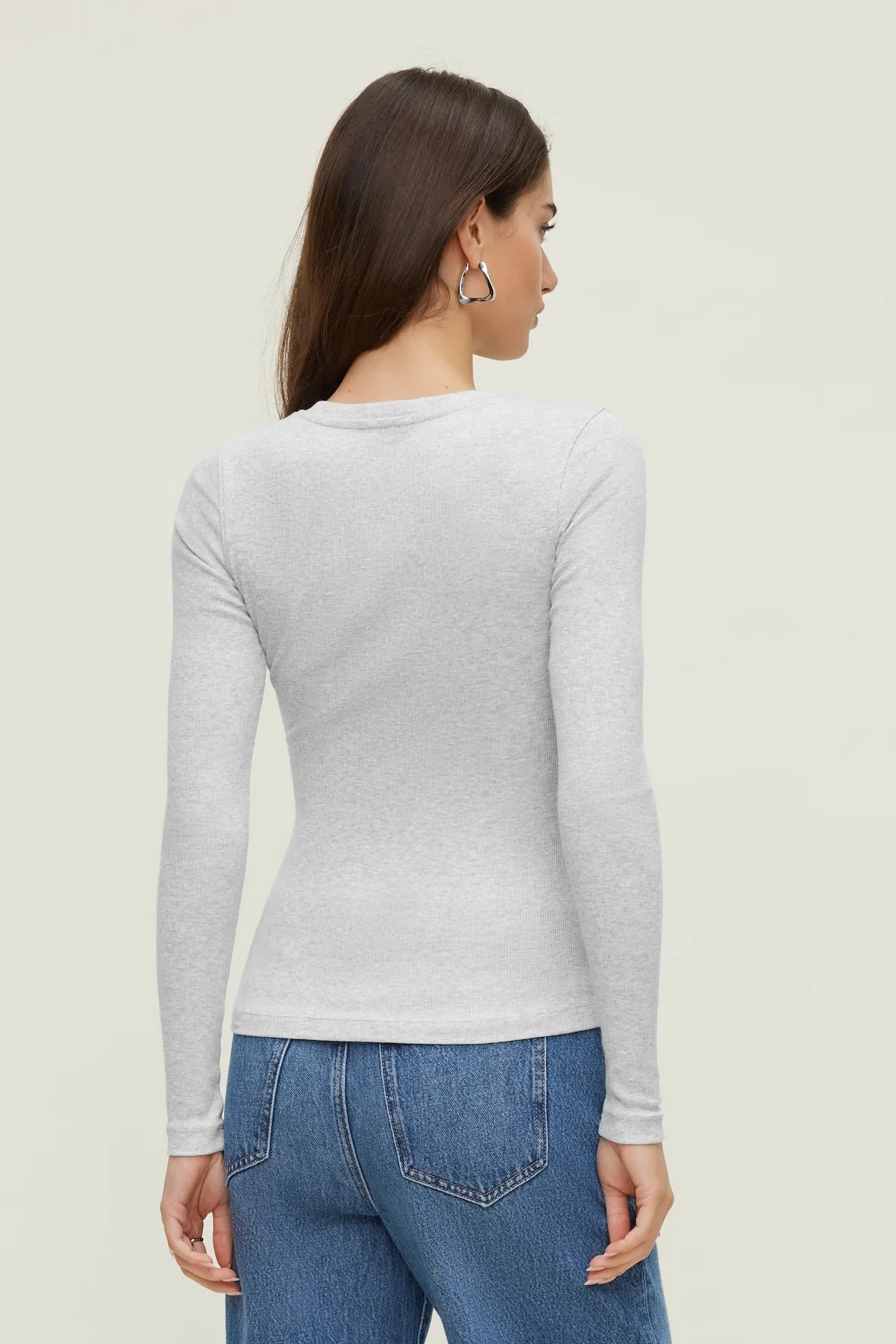 Tedi Ribbed Long Sleeve T Shirt sold by Dynamite product image thumbnail 5