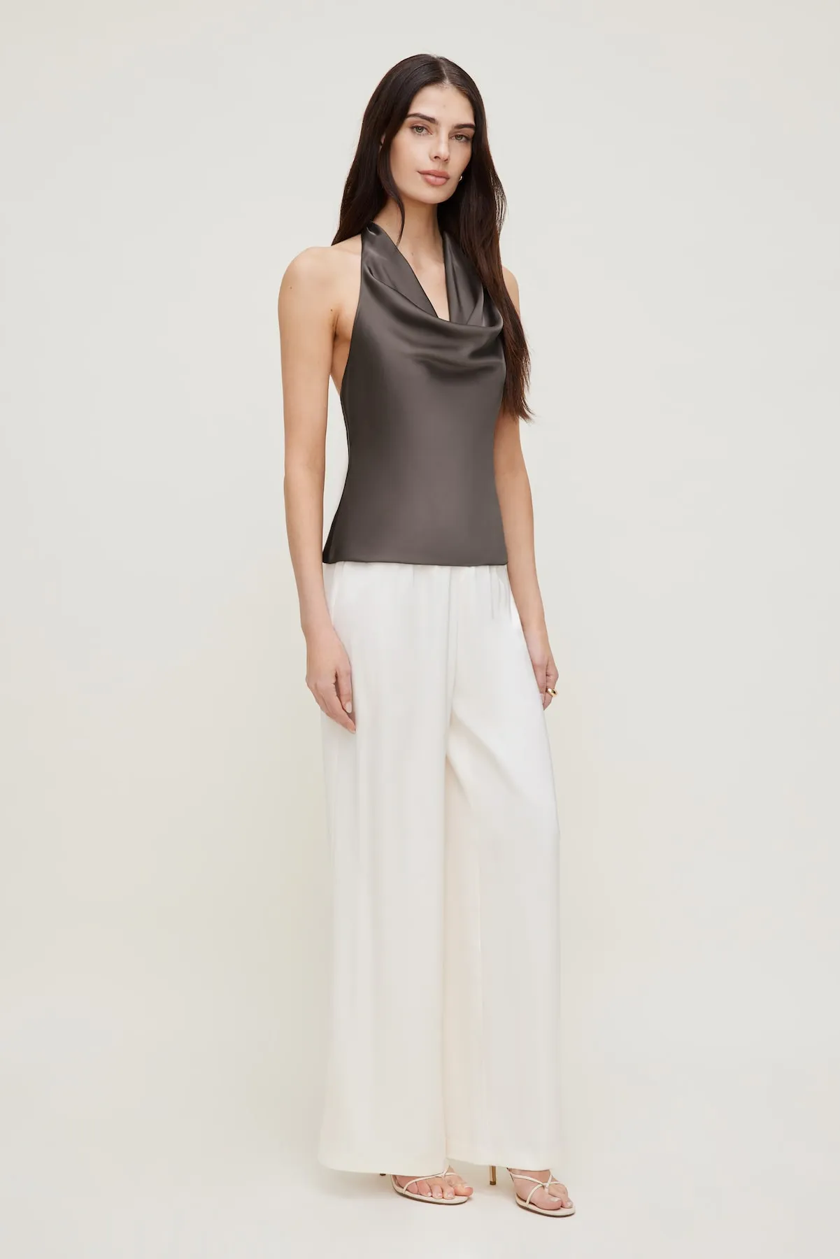 Leo Satin Wide Leg Pants sold by Dynamite product image thumbnail 3