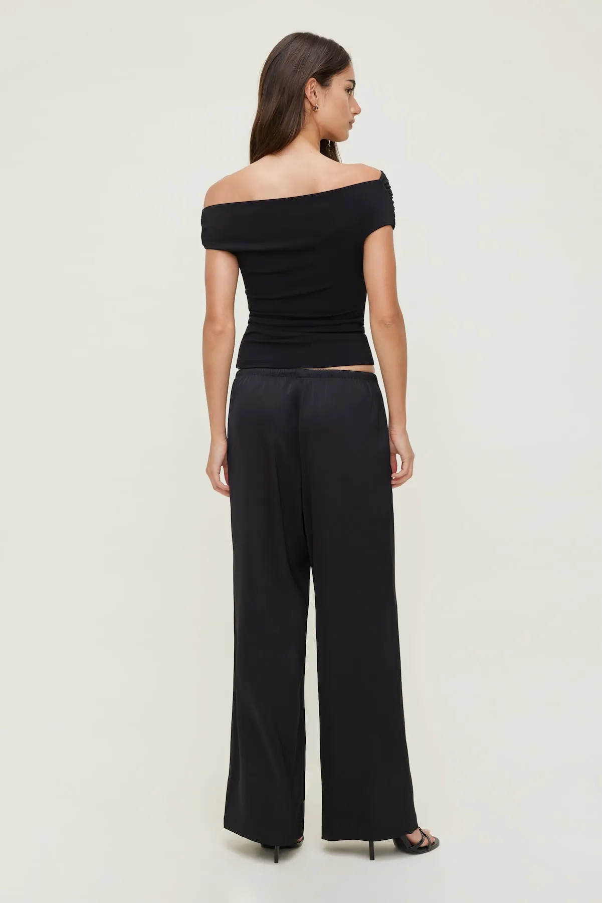 Leo Satin Wide Leg Pants sold by Dynamite product image thumbnail 2
