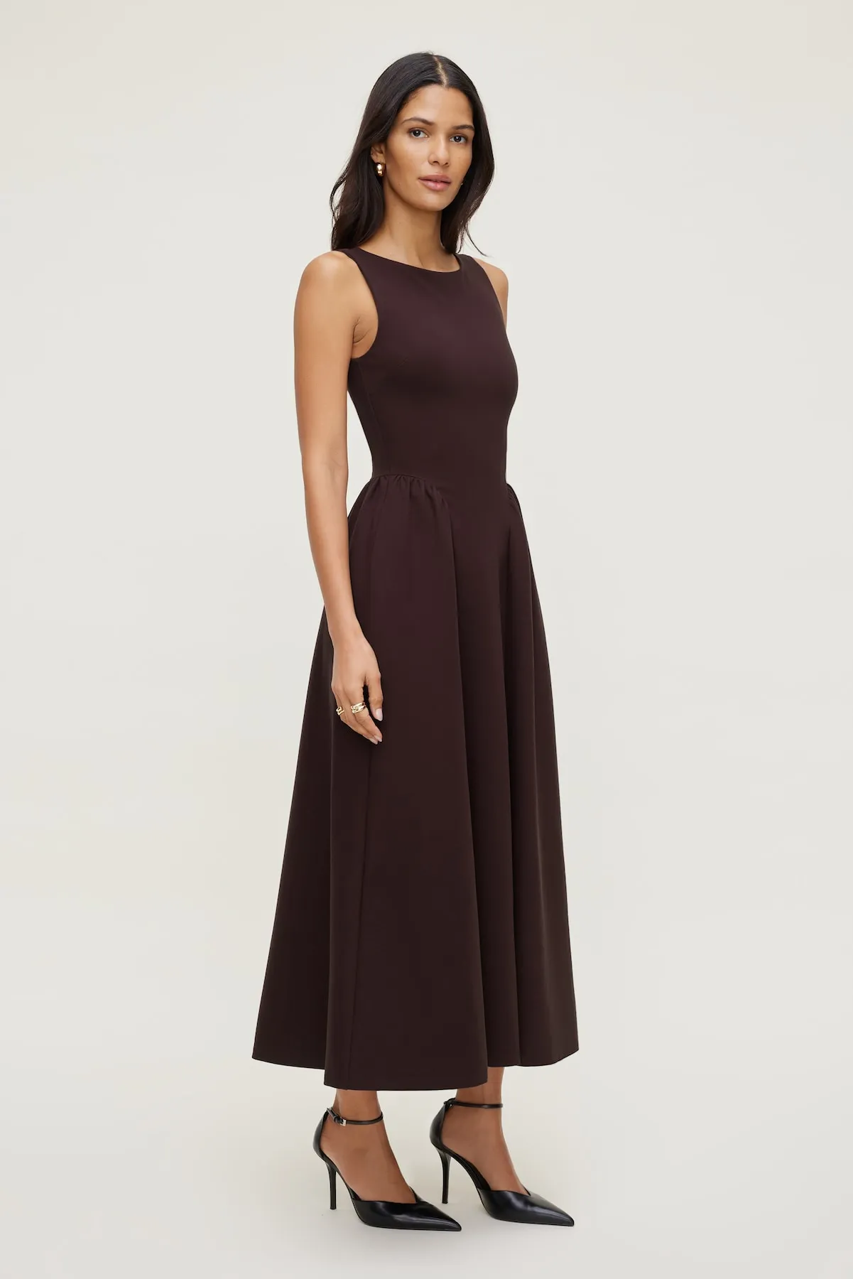 Iris Ponte Maxi Dress sold by Dynamite product image thumbnail 3