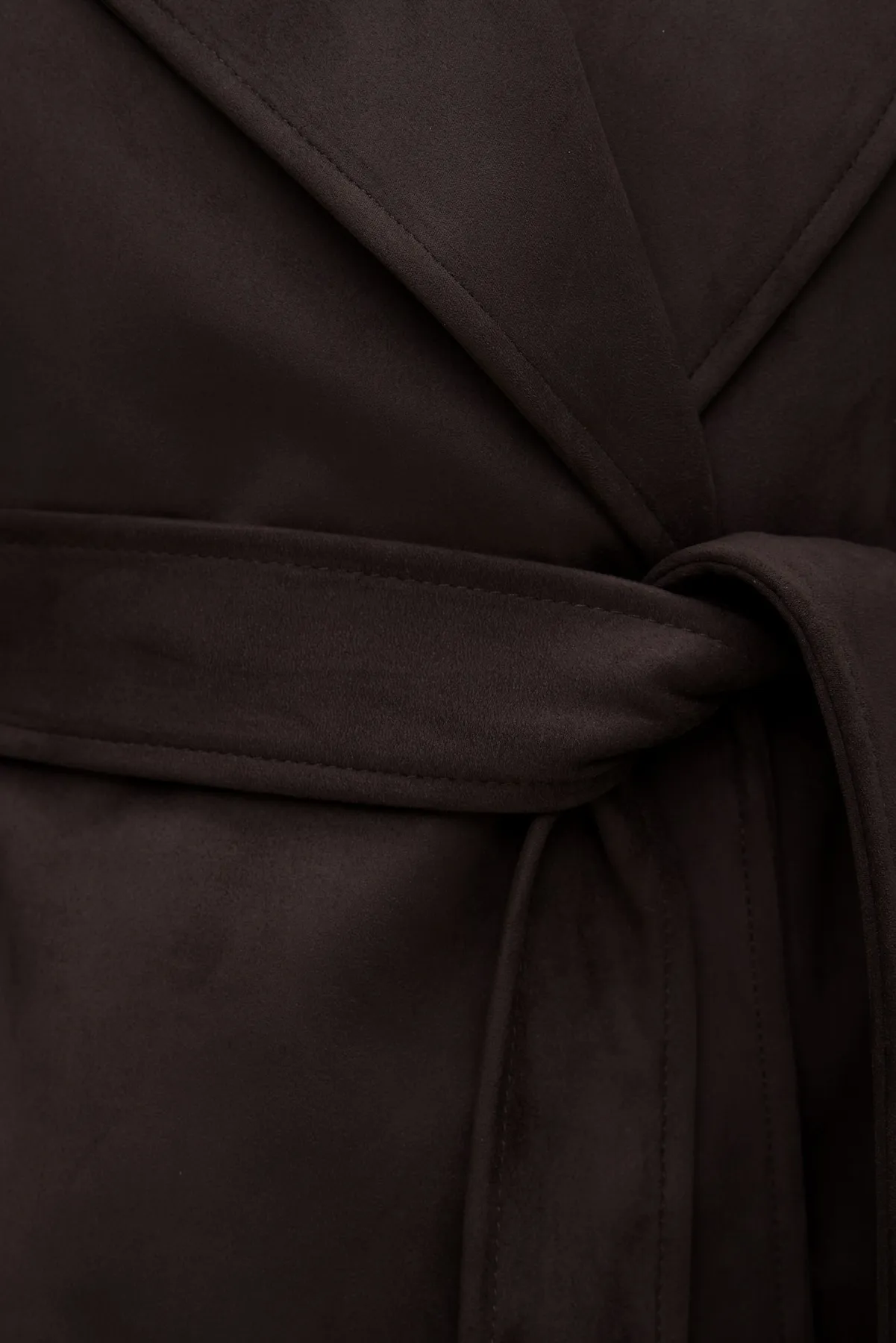 Cropped Faux Suede Trench Coat sold by Dynamite product image thumbnail 4