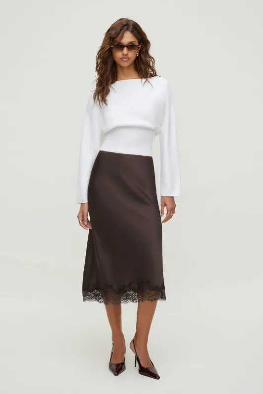 Cinched Boat Neck Sweater made by Dynamite