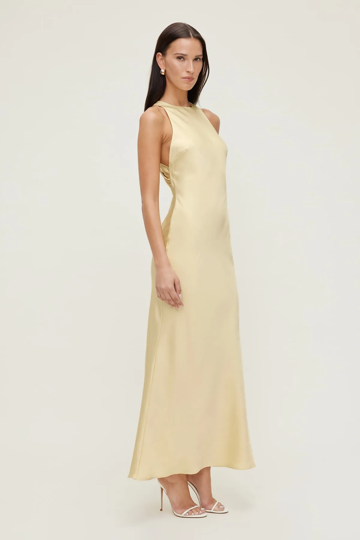 Twist Back Satin Maxi Dress sold by Dynamite product image thumbnail 3
