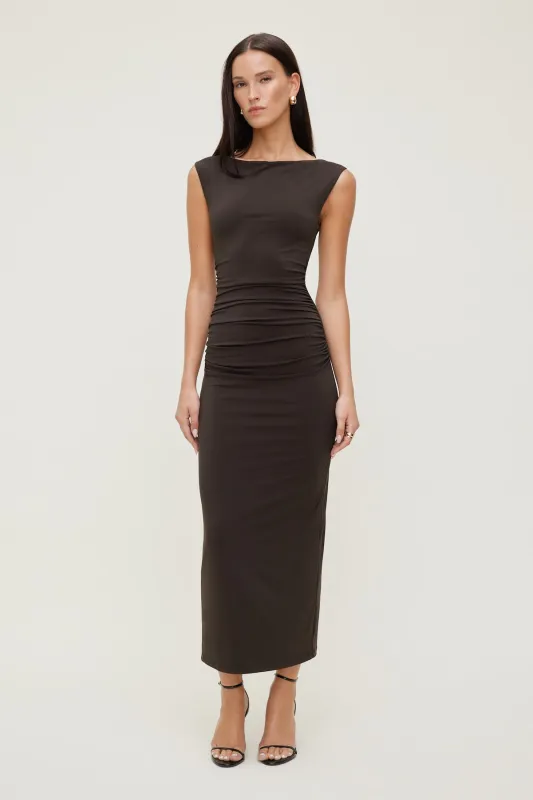 Brie Sculpt Maxi Dress made by Dynamite