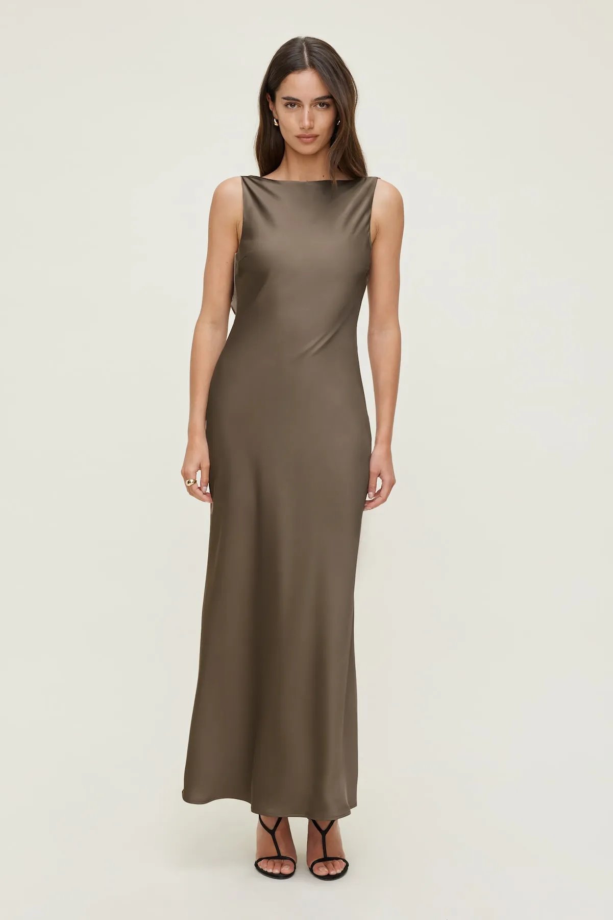 Nora Satin Maxi Slip Dress sold by Dynamite product image thumbnail 2