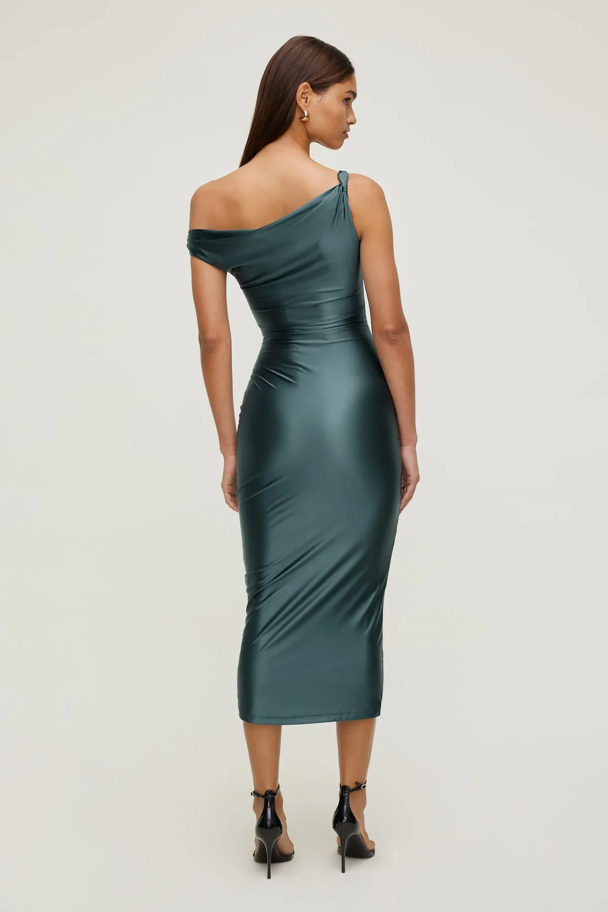 Jayde Stretch Satin Maxi Dress sold by Dynamite product image thumbnail 2