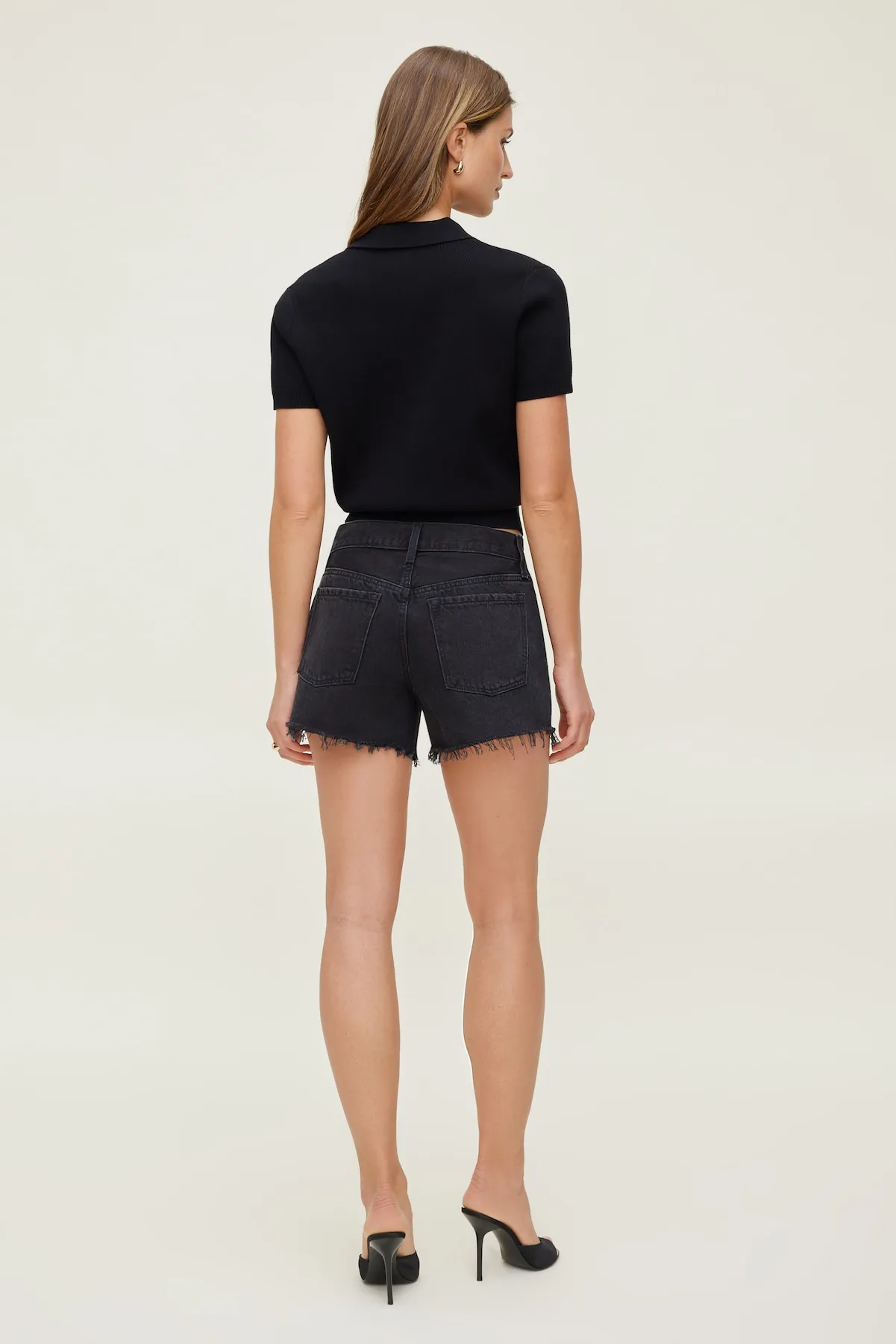 James Relaxed Mid Rise Denim Shorts sold by Dynamite product image thumbnail 2